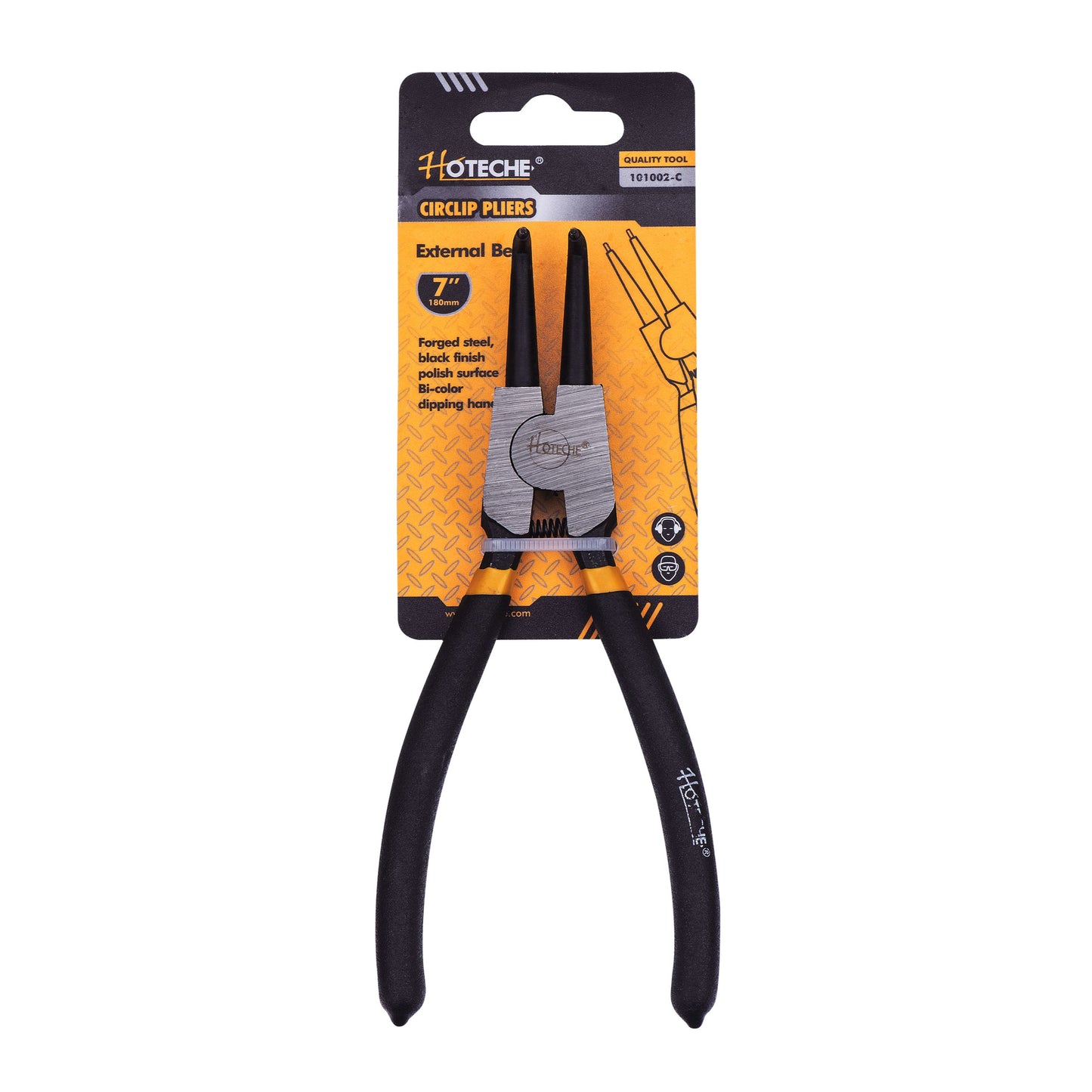101002-D- HOTECHE PINZA SEGUER CURVA INTERIOR 7"/180 MM