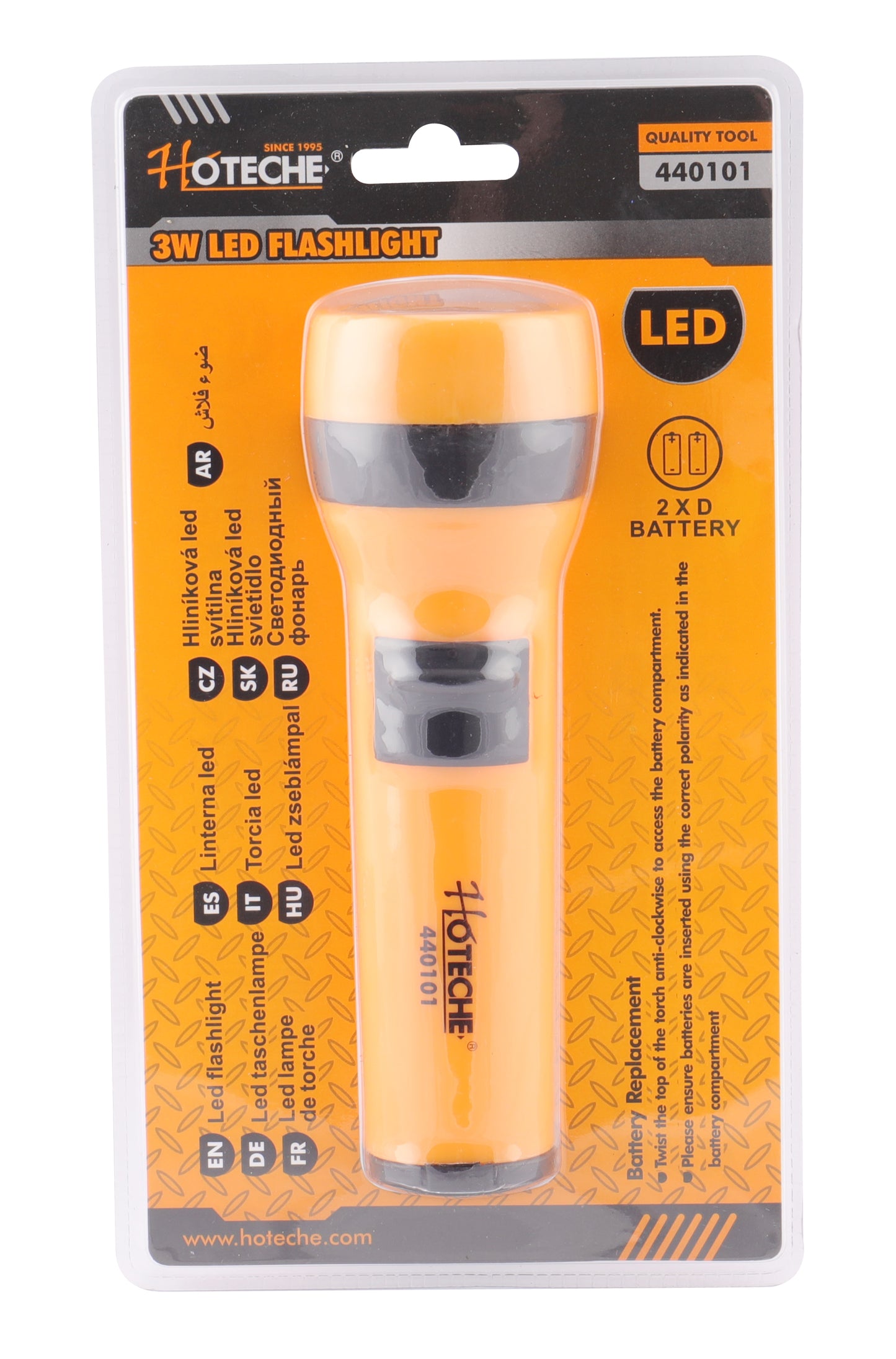 440101- HOTECHE LINTERNA 2 PILAS D (NO INCLUIDAS)