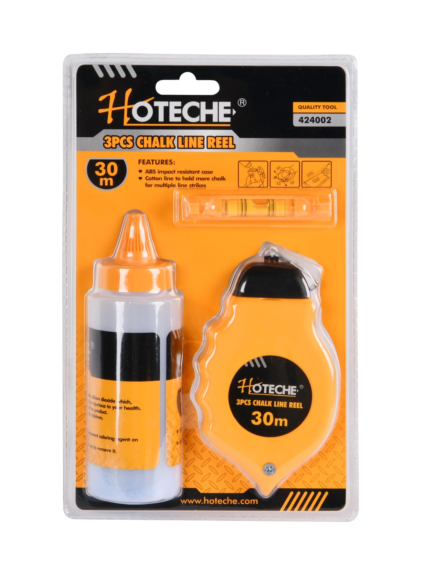 424002-HOTECHE CHOCLA CON TIZA Y MINI NIVEL