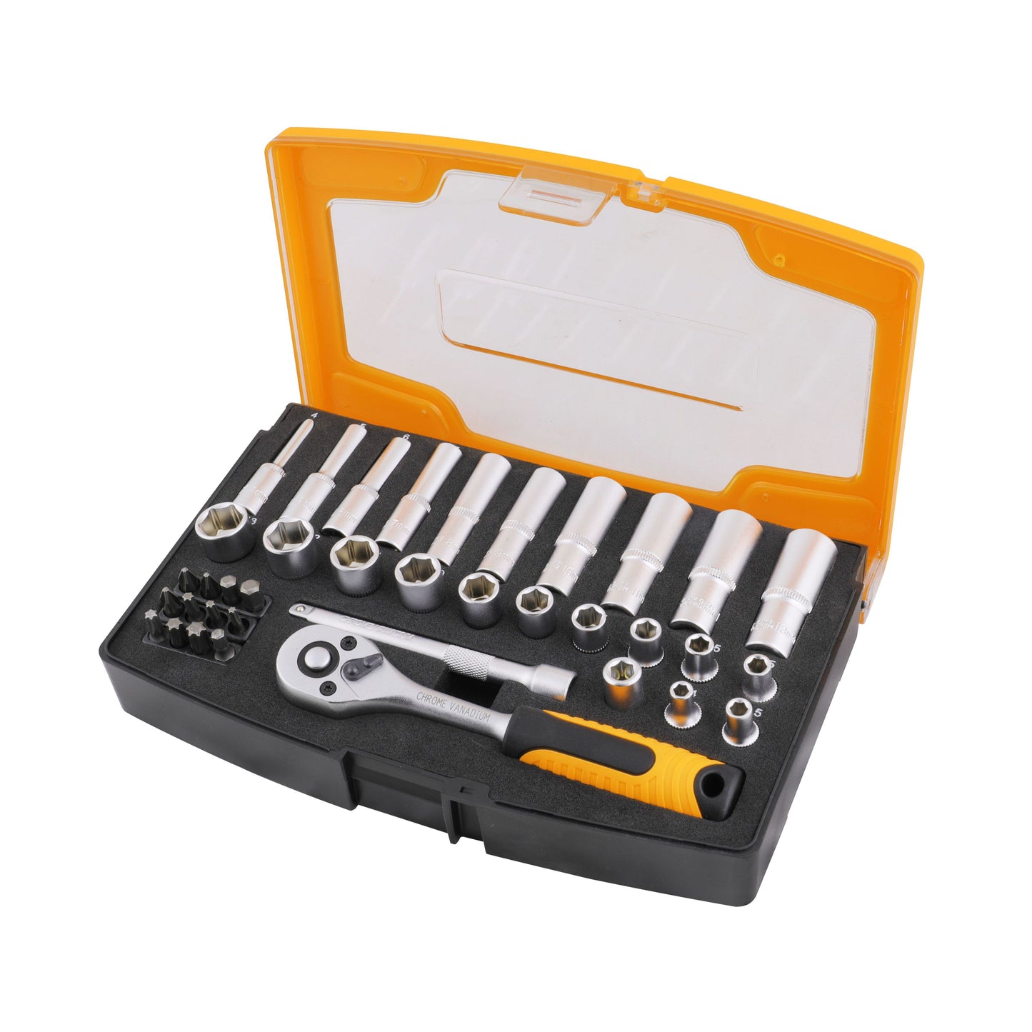 202101-HOTECHE JUEGO DE BOCALLAVES Y ACCESORIOS ENC 1/4 X 37 PIEZAS