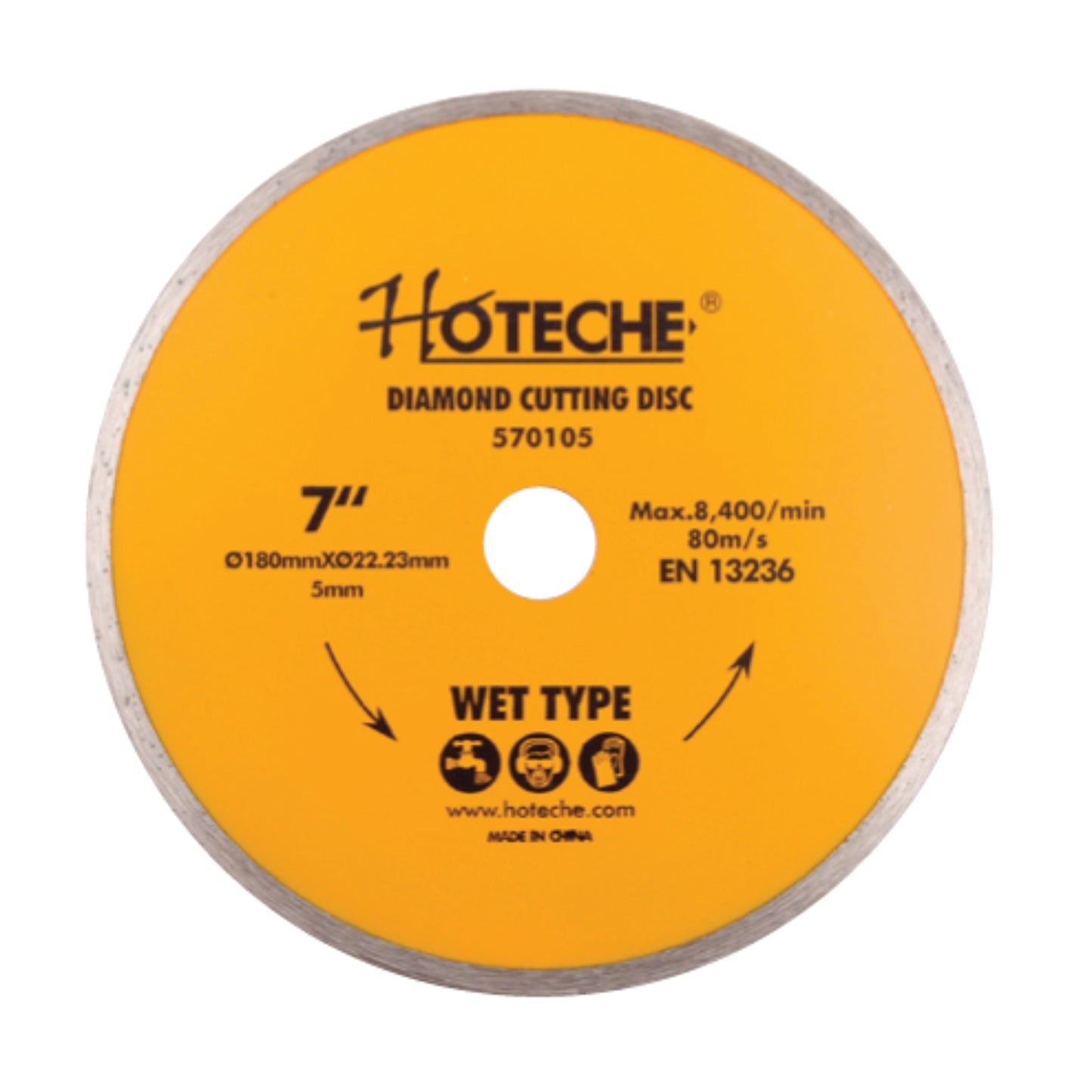 570105- HOTECHE DISCO DIAMANTADO CONTINUO 180 x 22.2