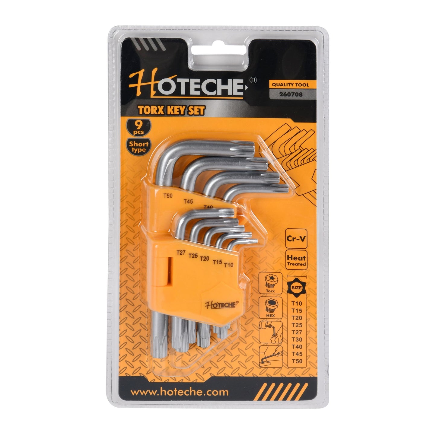 260708- HOTECHE LLAVES TORX CORTA SET