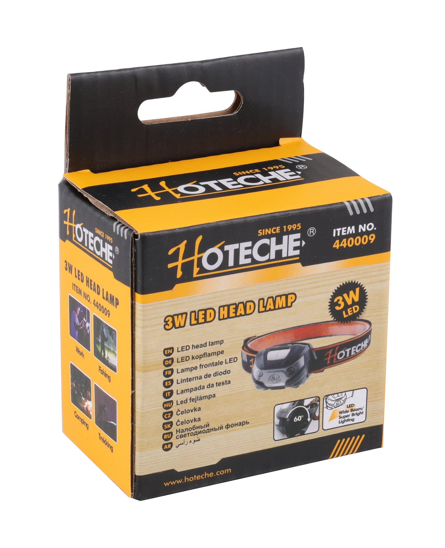 440009- HOTECHE LINTERNA VINCHA LINTERNA HOTECHE 3W LED DUAL