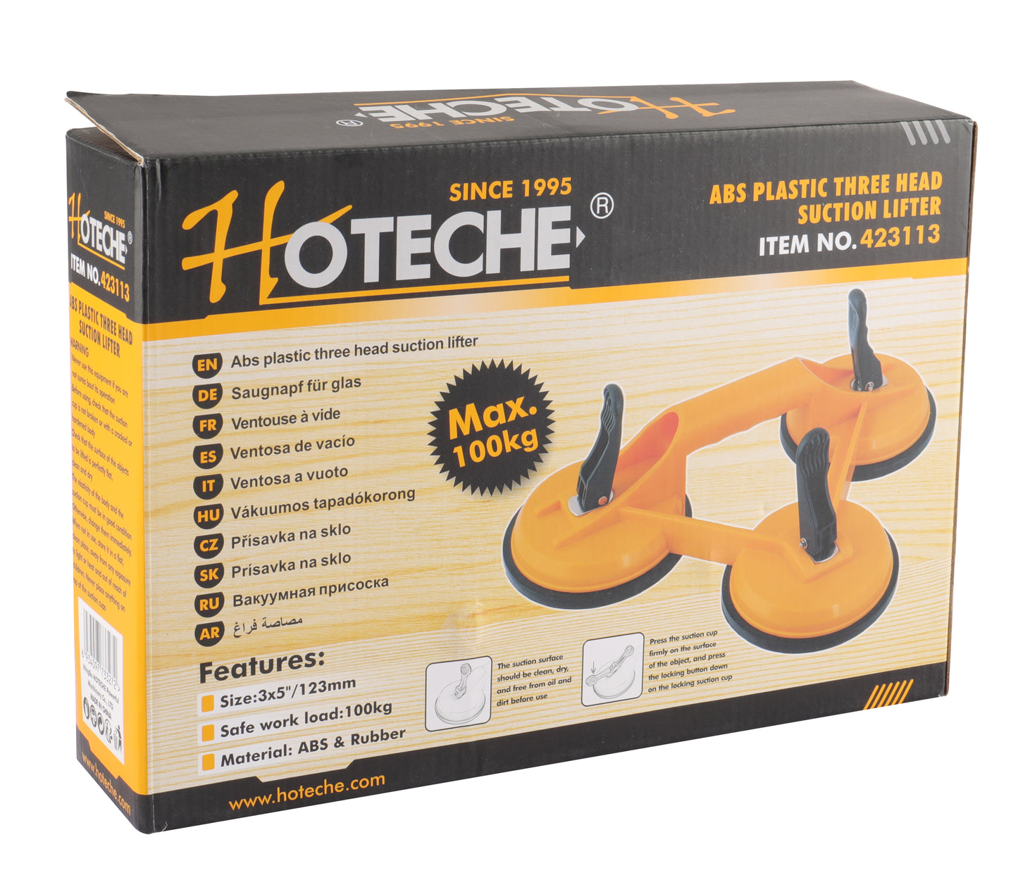 423113- HOTECHE VENTOSA TRIPLE 3,5"/123mm