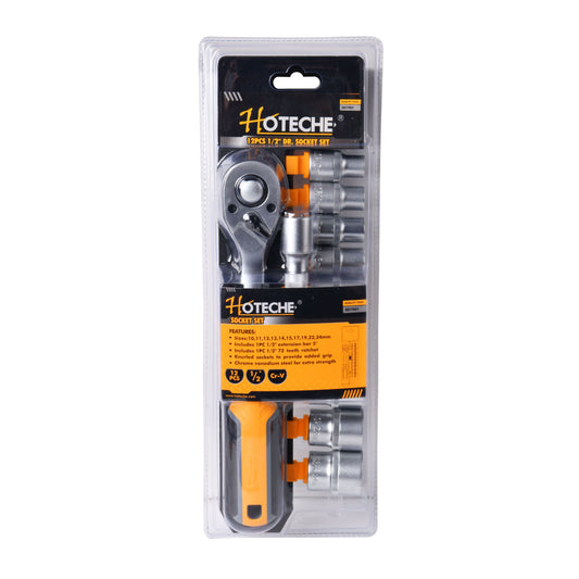 201901- HOTECHE SET X 12 PIEZAS DE BOCALLAVES CON CRIQUE DE 1/2"