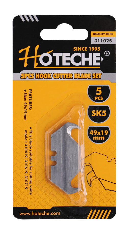 311025- HOTECHE REPUESTOS CUTTER TIPO GANCHO X 5 piezas