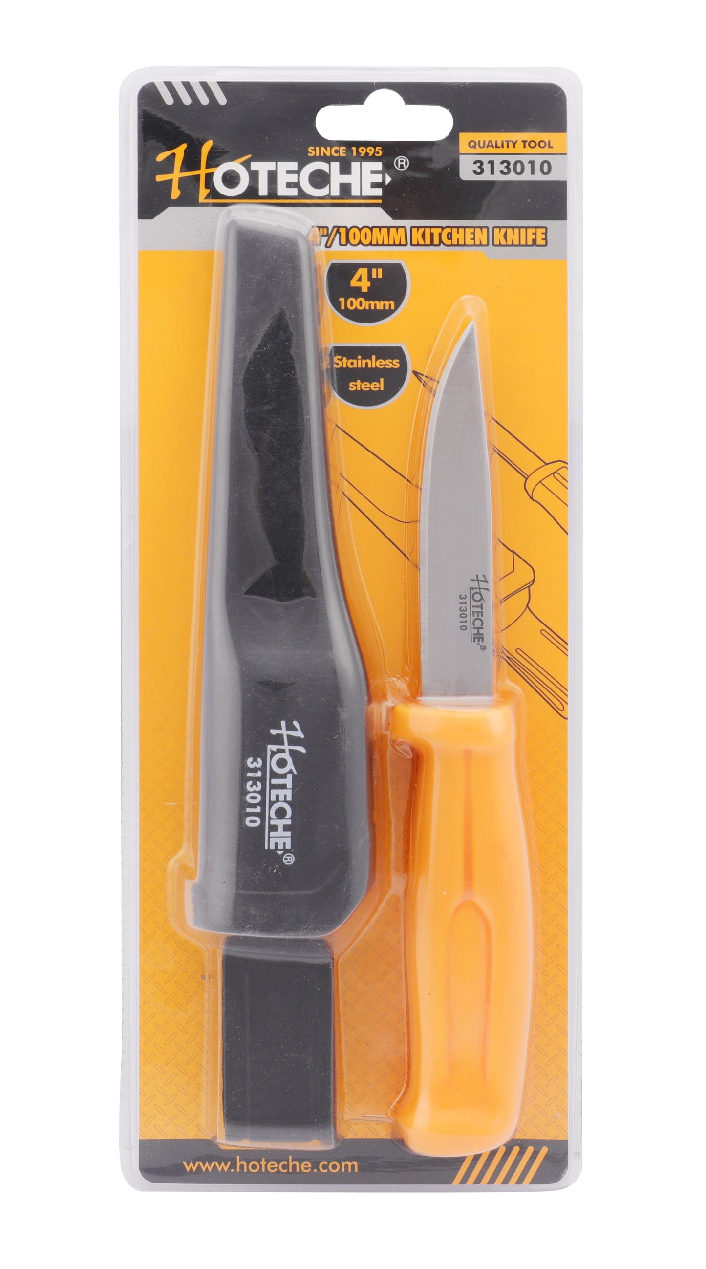 313010- HOTECHE CUCHILLO DE COCINA ACERO INOXIDABLE 4"/100mm
