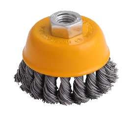 590207- HOTECHE CEPILLO COPA TRENZADO CON TUERCA M14x125mm
