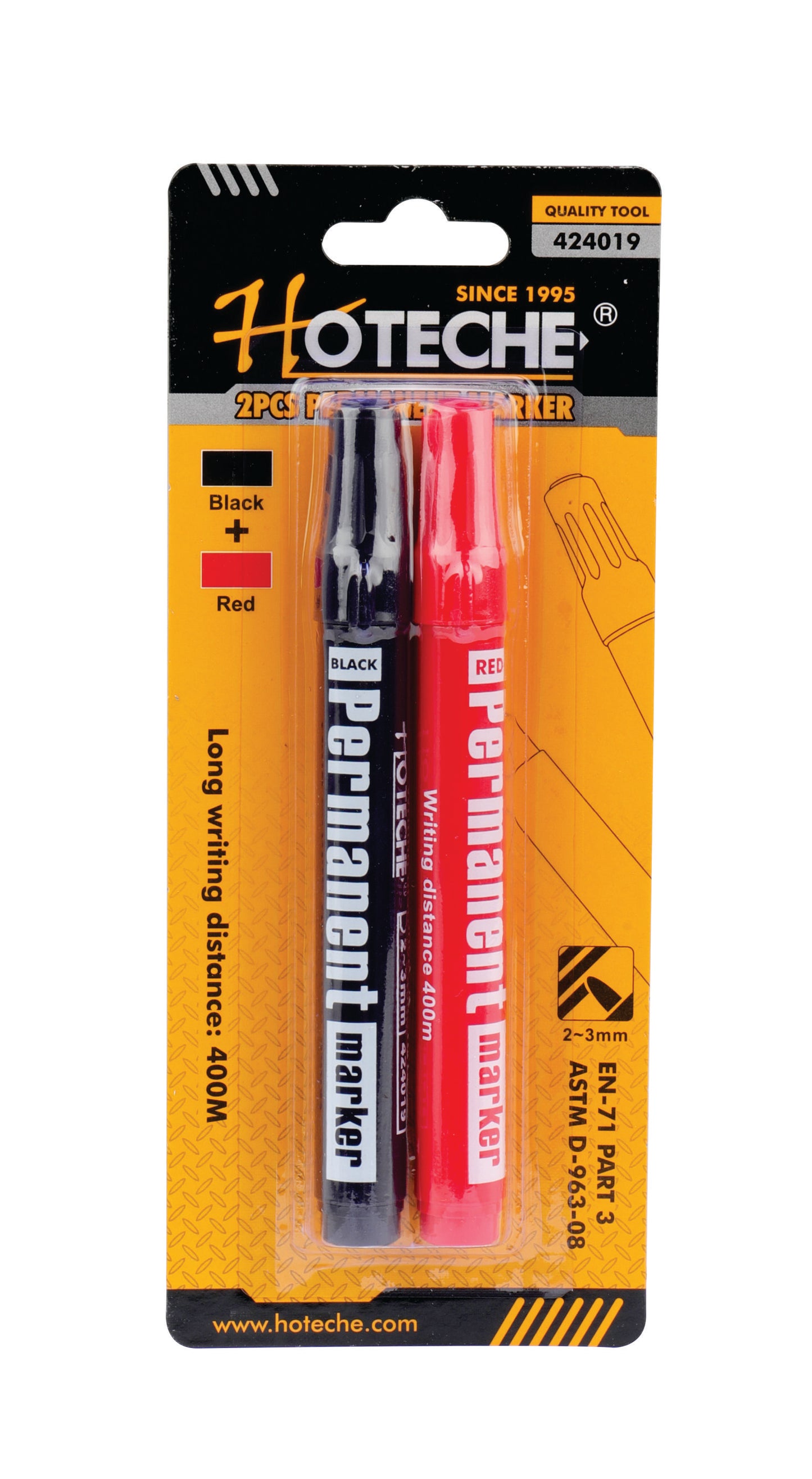 424019- HOTECHE MARCADORES PERMANENTES X 2 UNIDADES