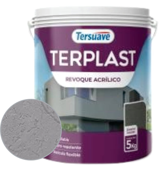 10487 - TERSUAVE TERPLAST REVOQUE ACRÍLICO GRIS BRUMA 5KG