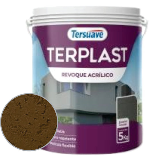 10477 - TERSUAVE TERPLAST REVOQUE ACRÍLICO MARRÓN SERRANO 5KG
