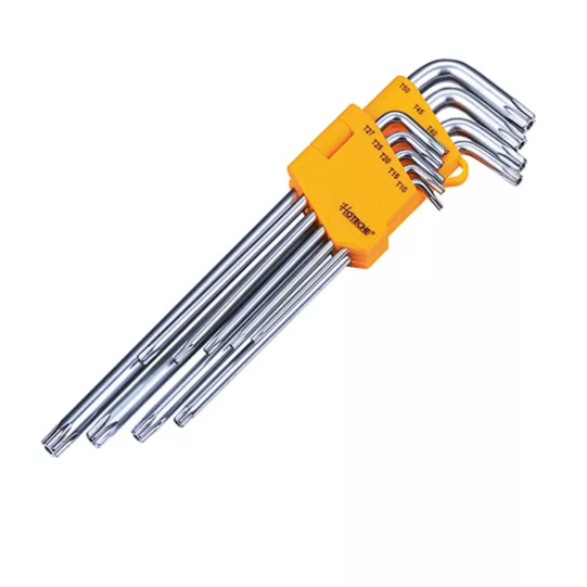 260910 - HOTECHE 9 LLAVES TORX LARGAS CON ORIFICIO