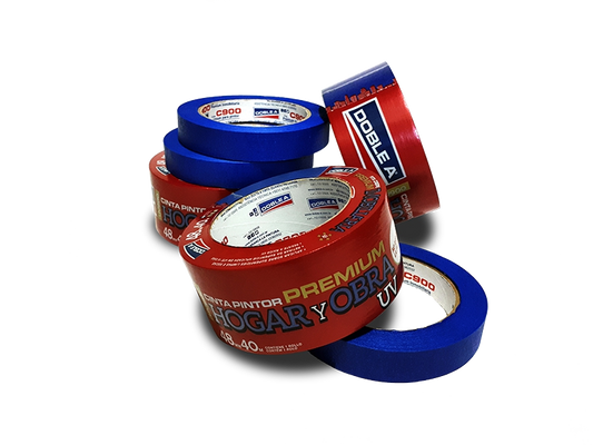 DOBLE A CINTA DE ENMASCARAR OBRA AZUL  UV 900 36mm x 40mm