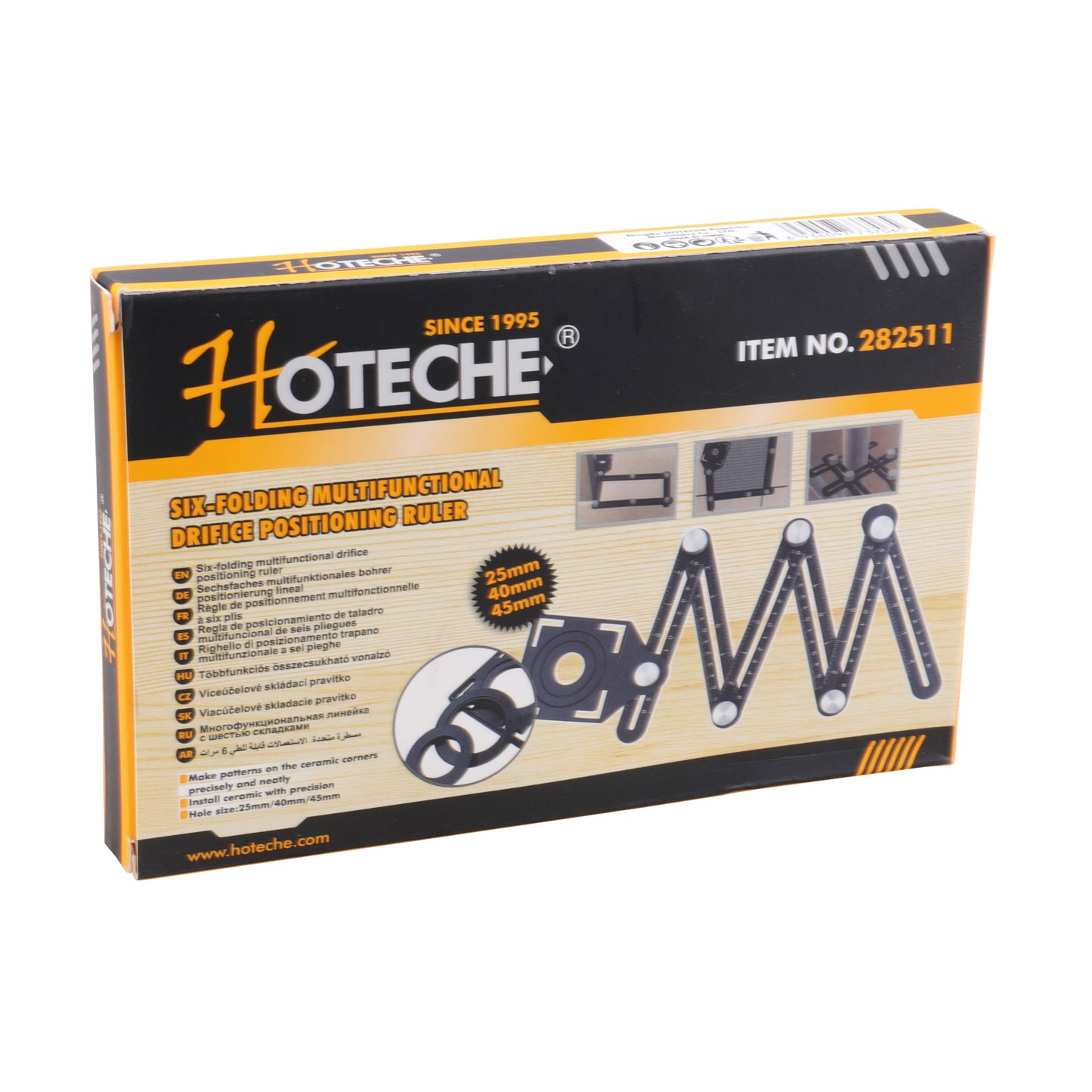 282511- HOTECHE REGLA DE POSICIONAMIENTO MULTIFUNCIONAL SEIS TRAMOS PLEGABLES
