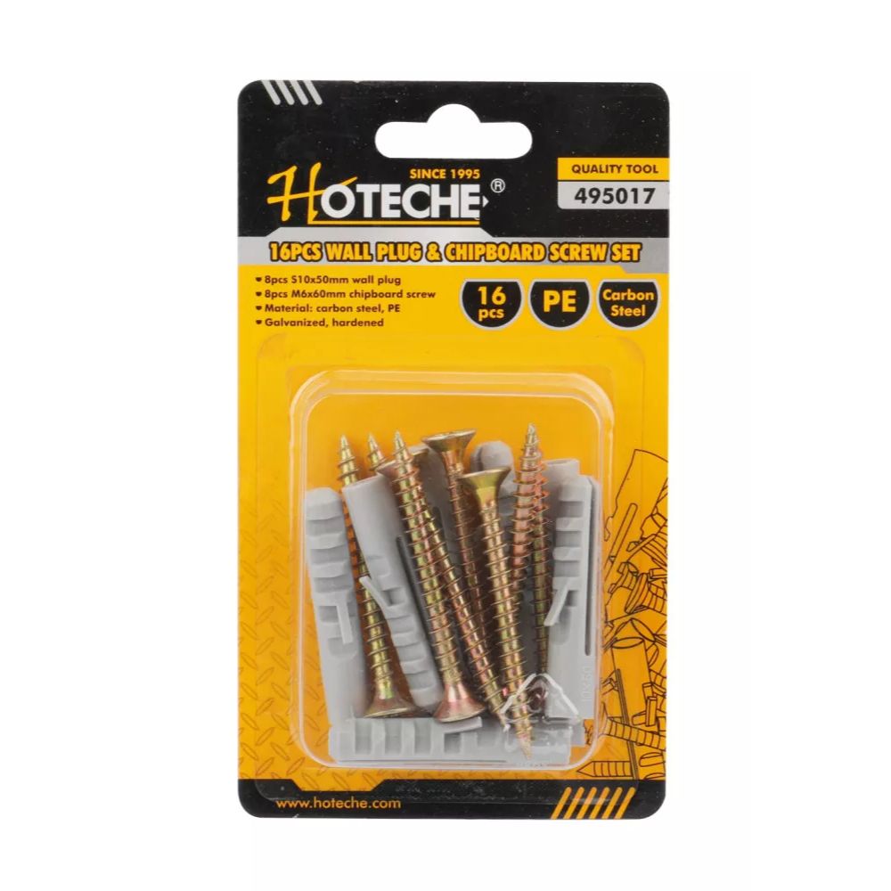 495017 - HOTECHE 16 TACOS DE PARED Y TORNILLOS