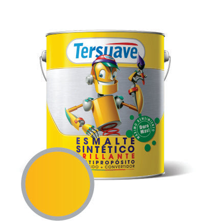 107 - TERSUAVE ESMALTE SINTÉTICO BRILLANTE AMARILLO 4LT