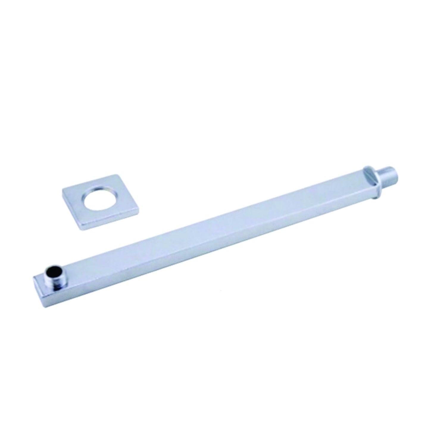 8129-MOZART BRAZO RECT. 45 CM. AC. INOX.