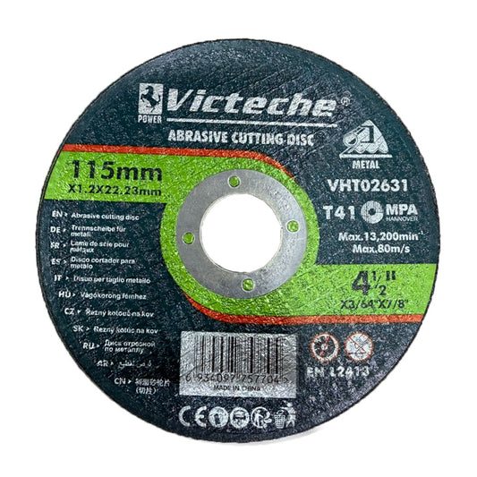 VHT02631-VICTECHE DISCO ABRASIVO DE CORTE 115 X 1 MM