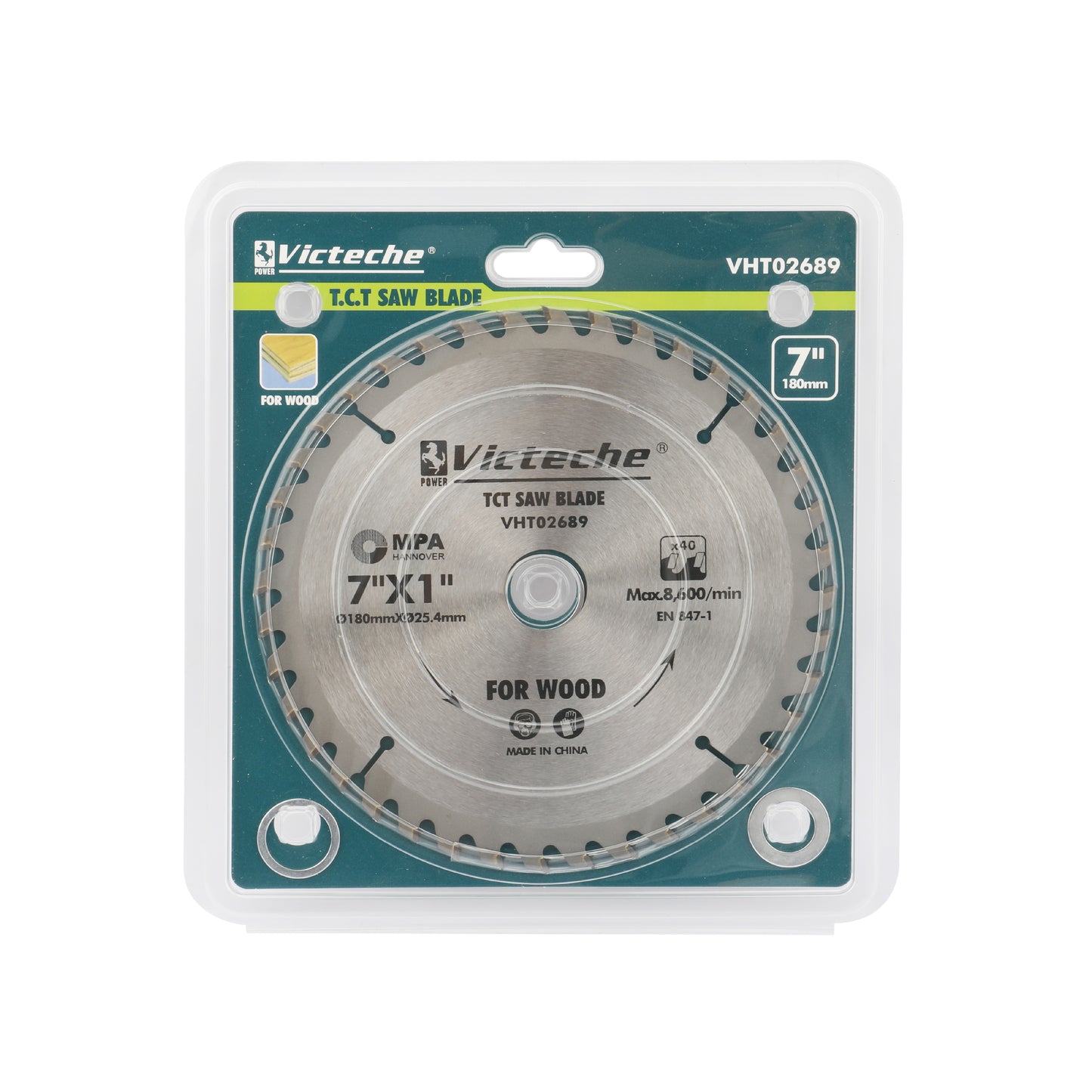 VHT 02689 - VICTECHE HOJA DE SIERRA PARA MADERA 180X25,4