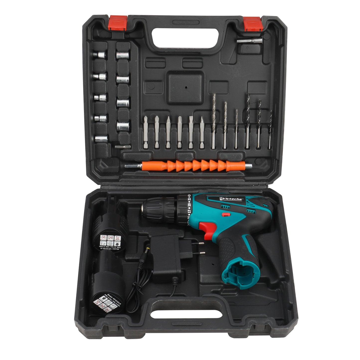 VP 10103 - VICTECHE TALADRO 10 MM ATORNILLADOR INALÁMBRICO DE LITIO DE 16 V