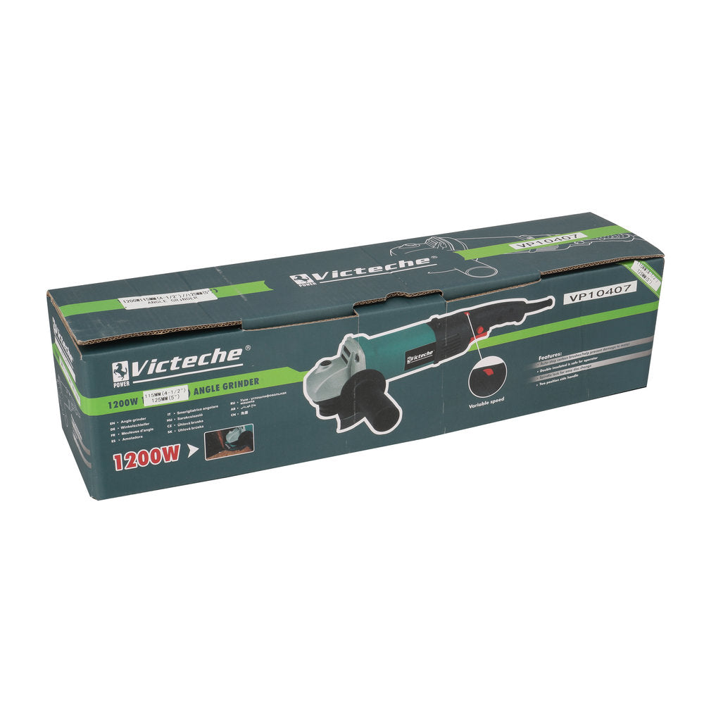VP 10407 - VICTECHE AMOLADORA ANGULAR DE 115/125 MM 1200 W